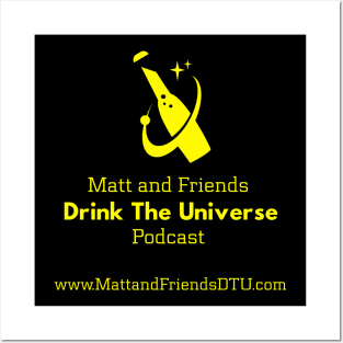 Single Sided Matt and Friends DTU Logo and URL Posters and Art